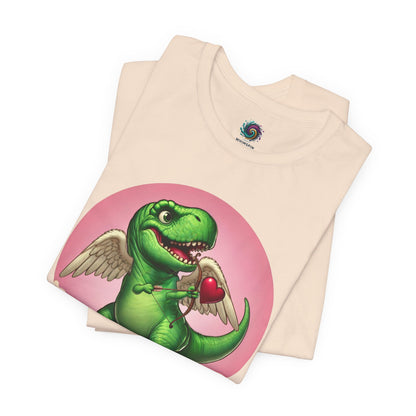 Cupidsaurus Rex T-Shirt – Funny Dinosaur Cupid Valentine’s Day Tee