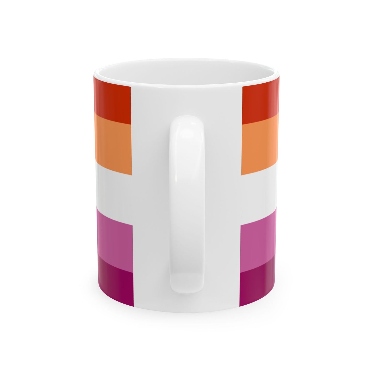 Lesbian Pride Flag Mug – Sapphic Identity LGBTQ+ Ceramic Cup