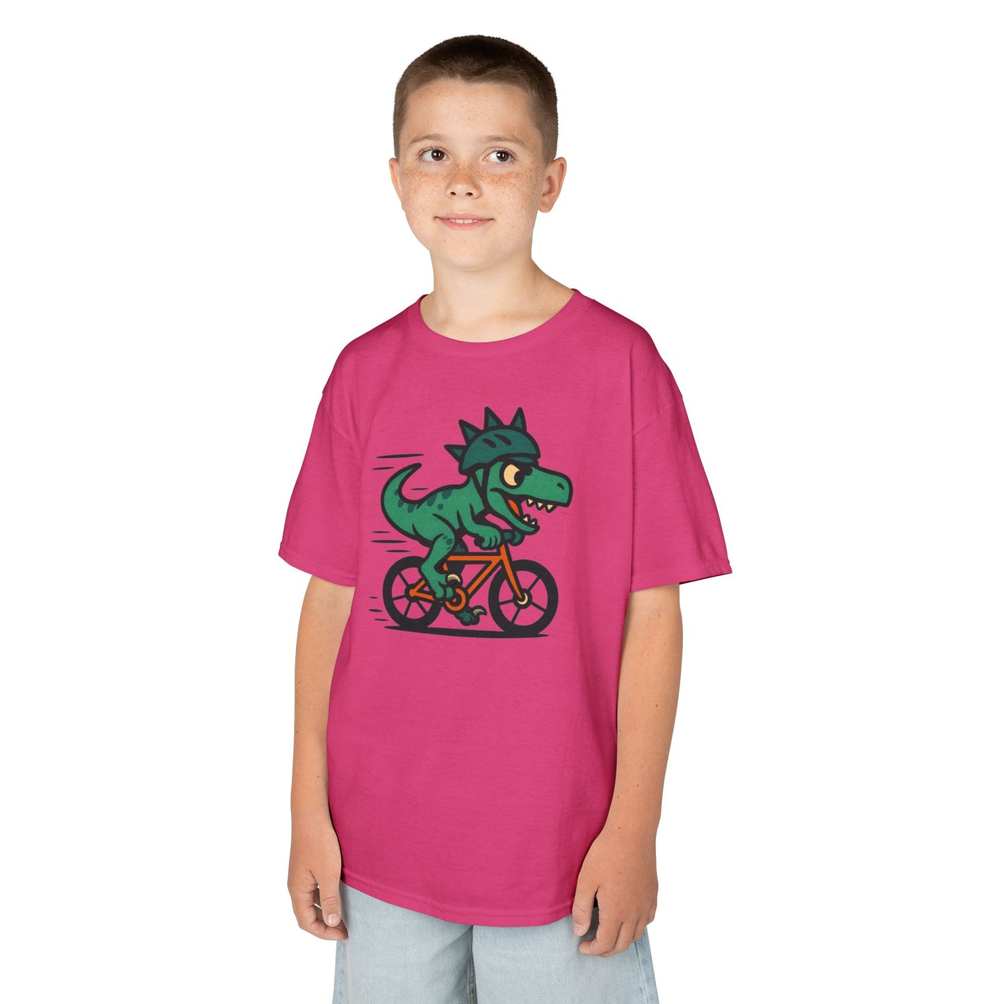 Kids Velociraptor Bike T-Shirt – Funny Dino Velo Tee