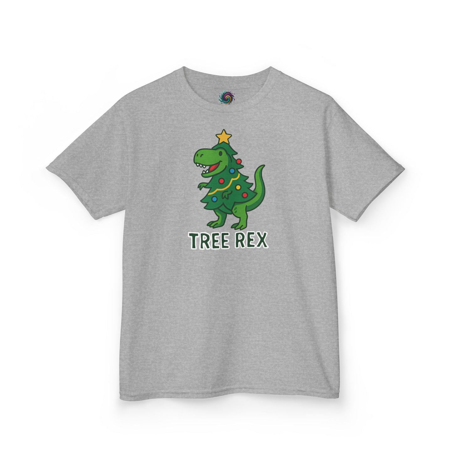 Tree Rex Kids’ Christmas T-Shirt – Cute Dino Holiday Tee