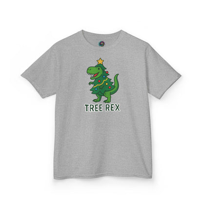 Tree Rex Kids’ Christmas T-Shirt – Cute Dino Holiday Tee