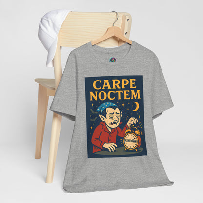 Carpe Noctem Vampire T-Shirt – Funny Halloween Tee for Night Owls