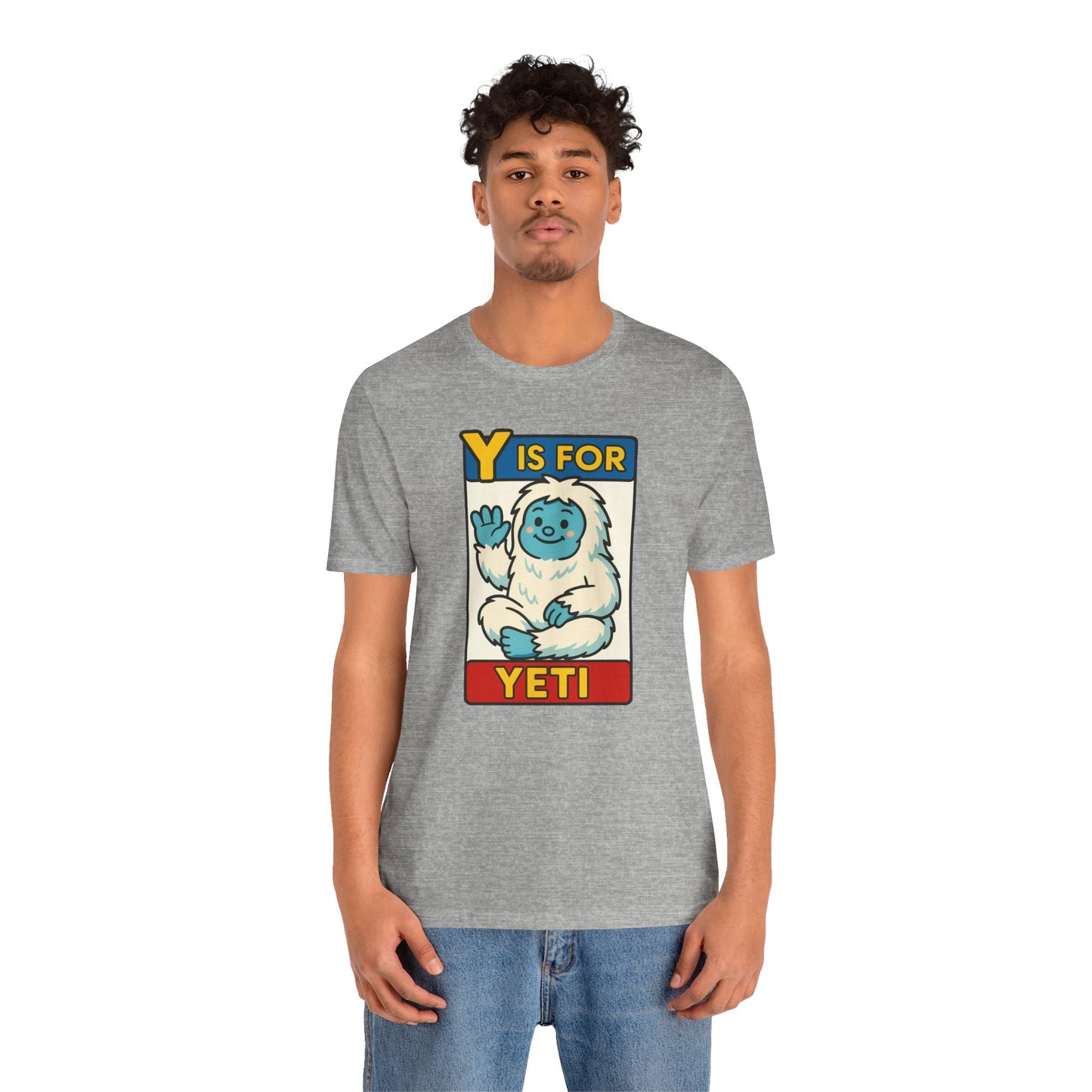 Y Is for Yeti T-Shirt – Cute Winter Monster Tee from the Monster Alphabet Series