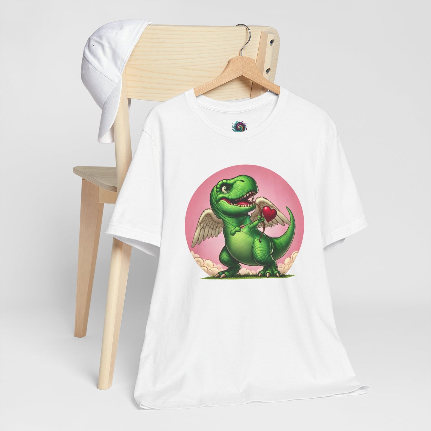 Cupidsaurus Rex T-Shirt – Funny Dinosaur Cupid Valentine’s Day Tee