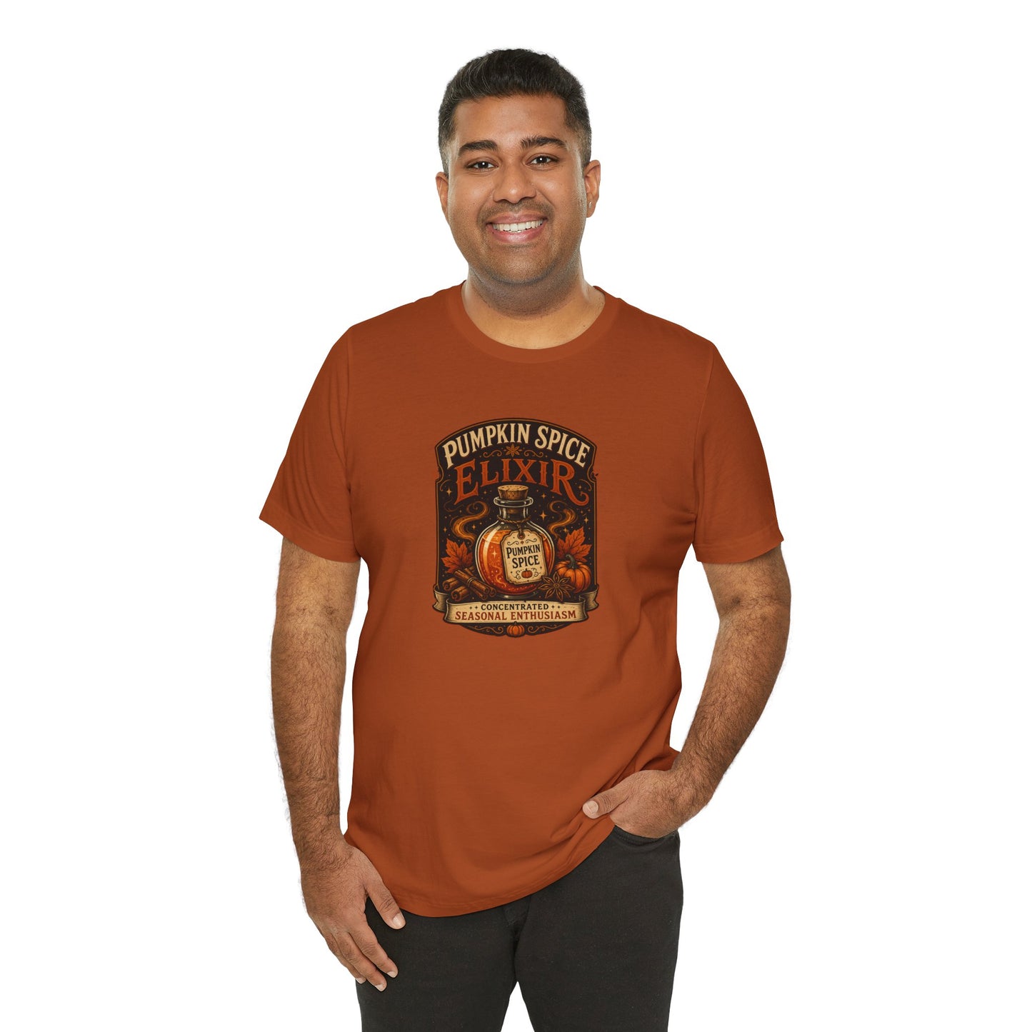 Pumpkin Spice Elixir T-Shirt – Funny Witchy Fall Coffee Tee