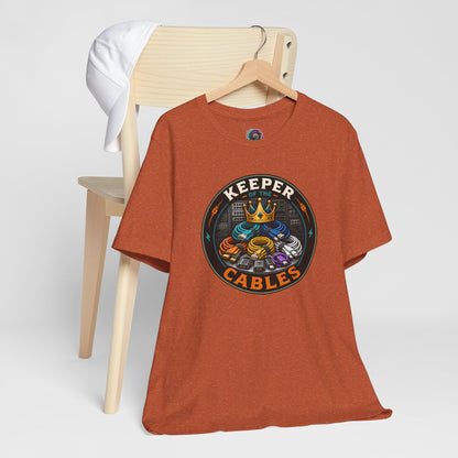 Keeper of the Cables T-Shirt – Funny Tech Dad Cable Tee