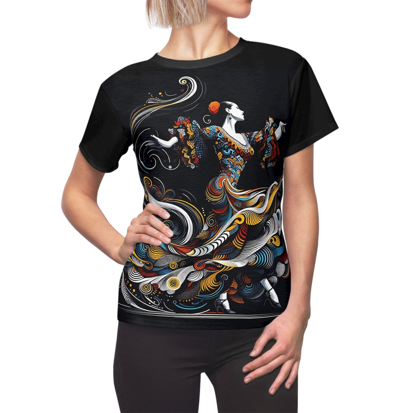 Flamenco Dancer All Over Print Shirt– Bold Spanish Art Tee