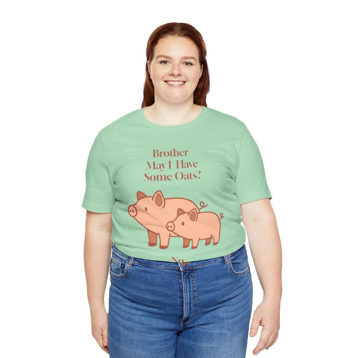 Brother May I Have Some Oats T-Shirt – Funny Viral Pig Meme Tee