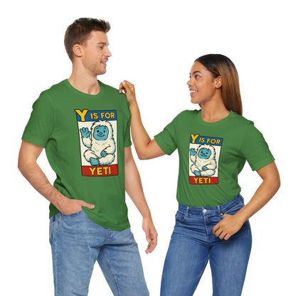 Y Is for Yeti T-Shirt – Cute Winter Monster Tee from the Monster Alphabet Series