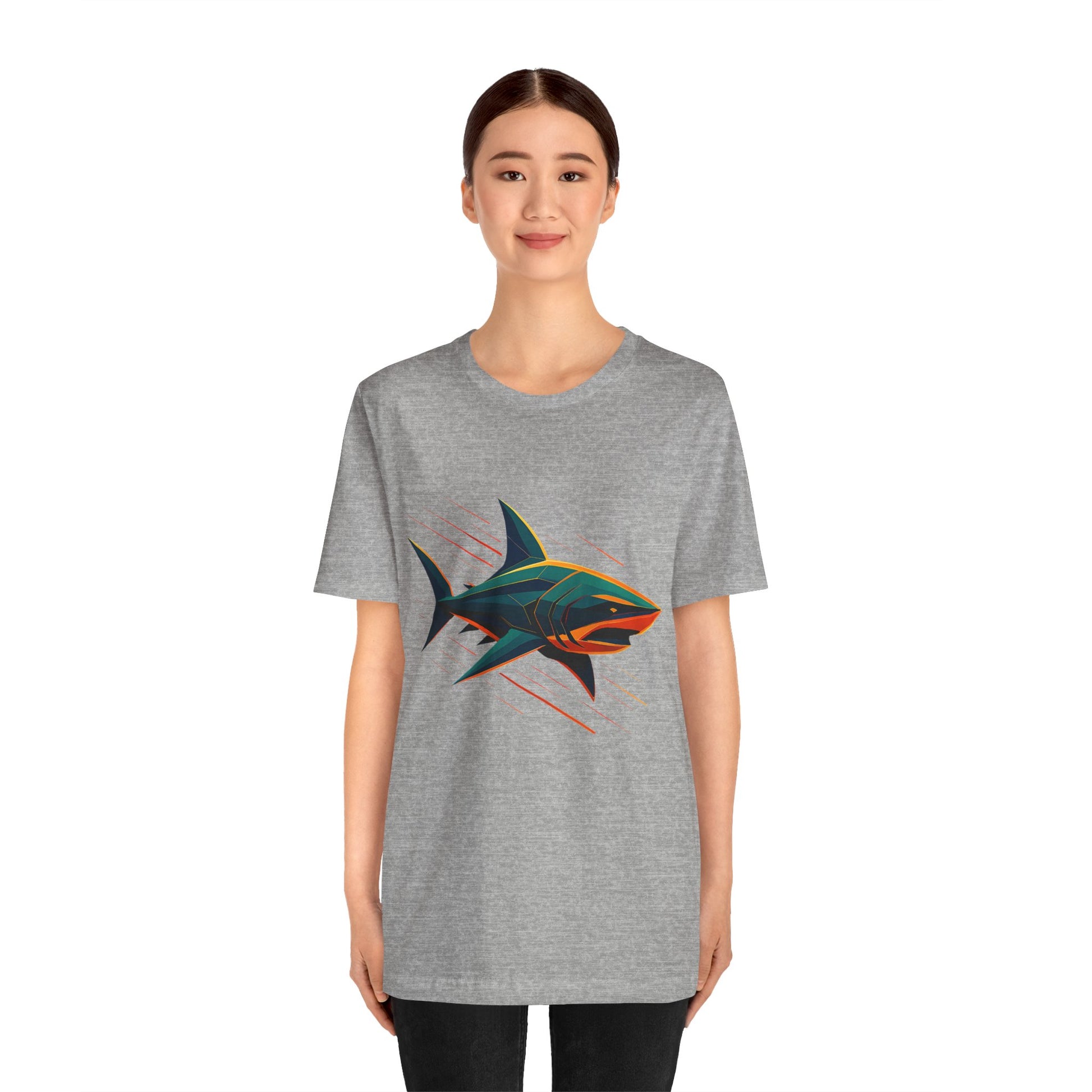 Electric Apex Shark T-Shirt – Bold Ocean Graphic Tee - WhimSpin - https://whimspin.com