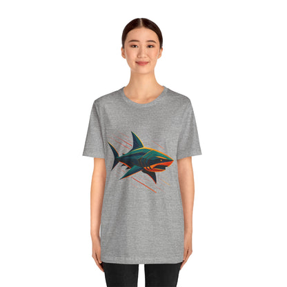 Electric Apex Shark T-Shirt – Bold Ocean Graphic Tee - WhimSpin - https://whimspin.com