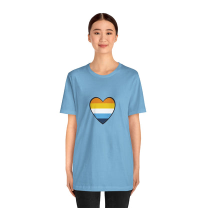 AroAce Flag Heart T-Shirt – Unisex LGBTQ+ Graphic Tee