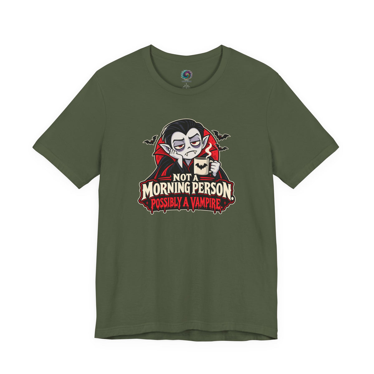Not a Morning Person Possibly a Vampire T-Shirt – Funny Halloween Tee