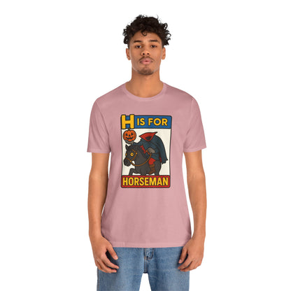 H Is for Horseman Shirt – Headless Horseman Halloween Tee