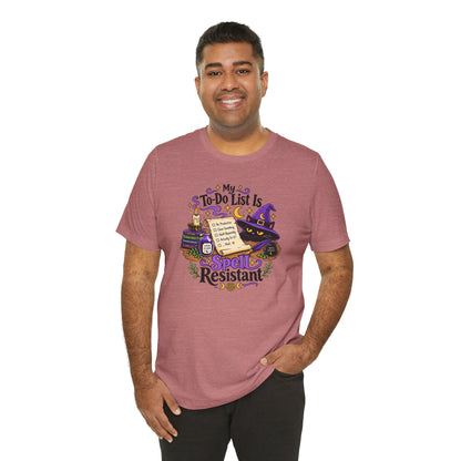 My To-Do List Is Spell Resistant T-Shirt – Funny Witchy ADHD Tee