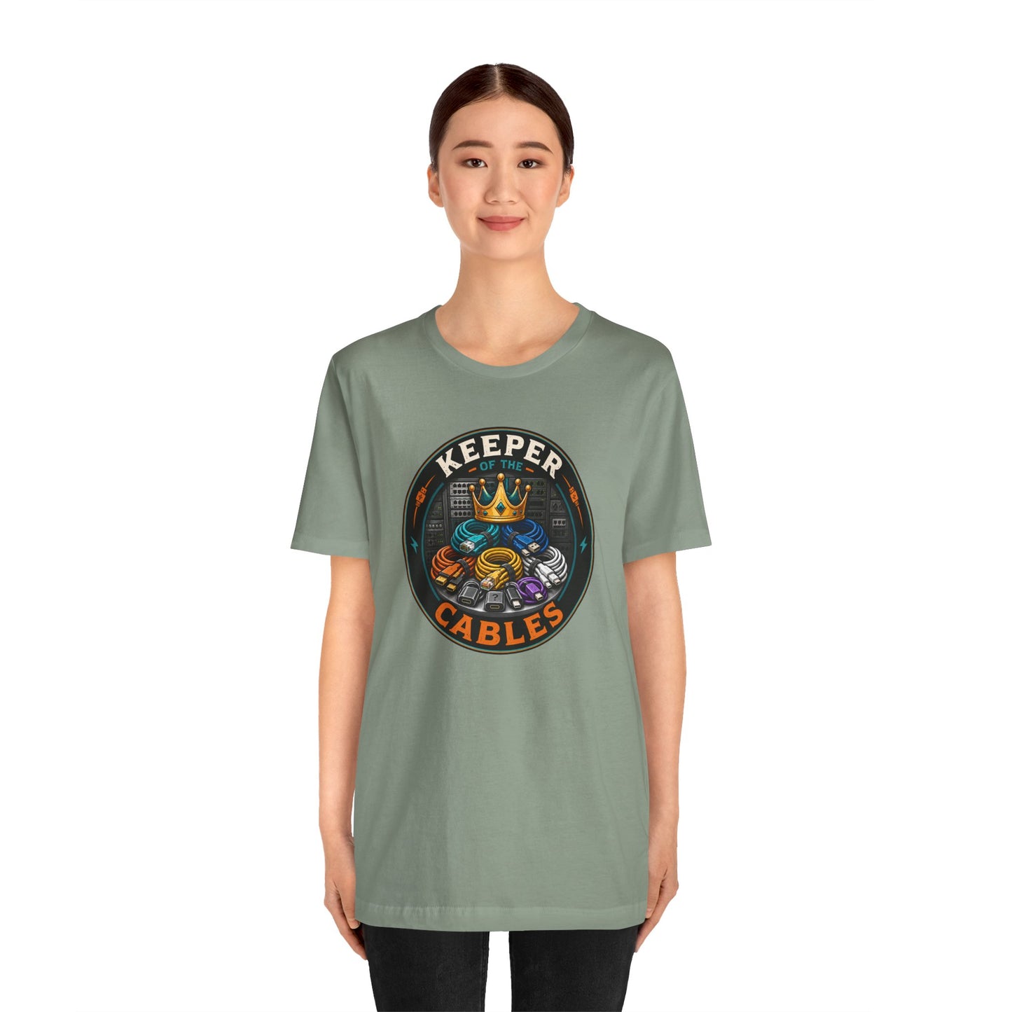 Keeper of the Cables T-Shirt – Funny Tech Dad Cable Tee