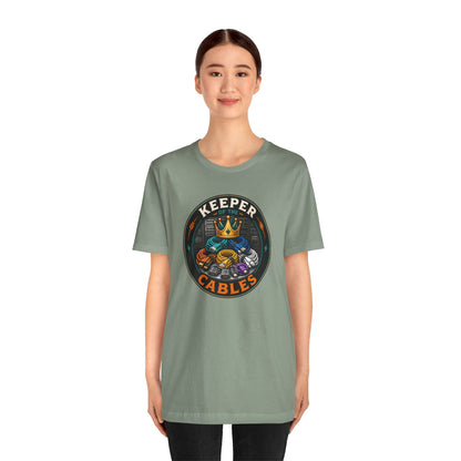 Keeper of the Cables T-Shirt – Funny Tech Dad Cable Tee