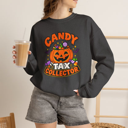Candy Tax Collector Sweatshirt – Funny Halloween Parent Crewneck