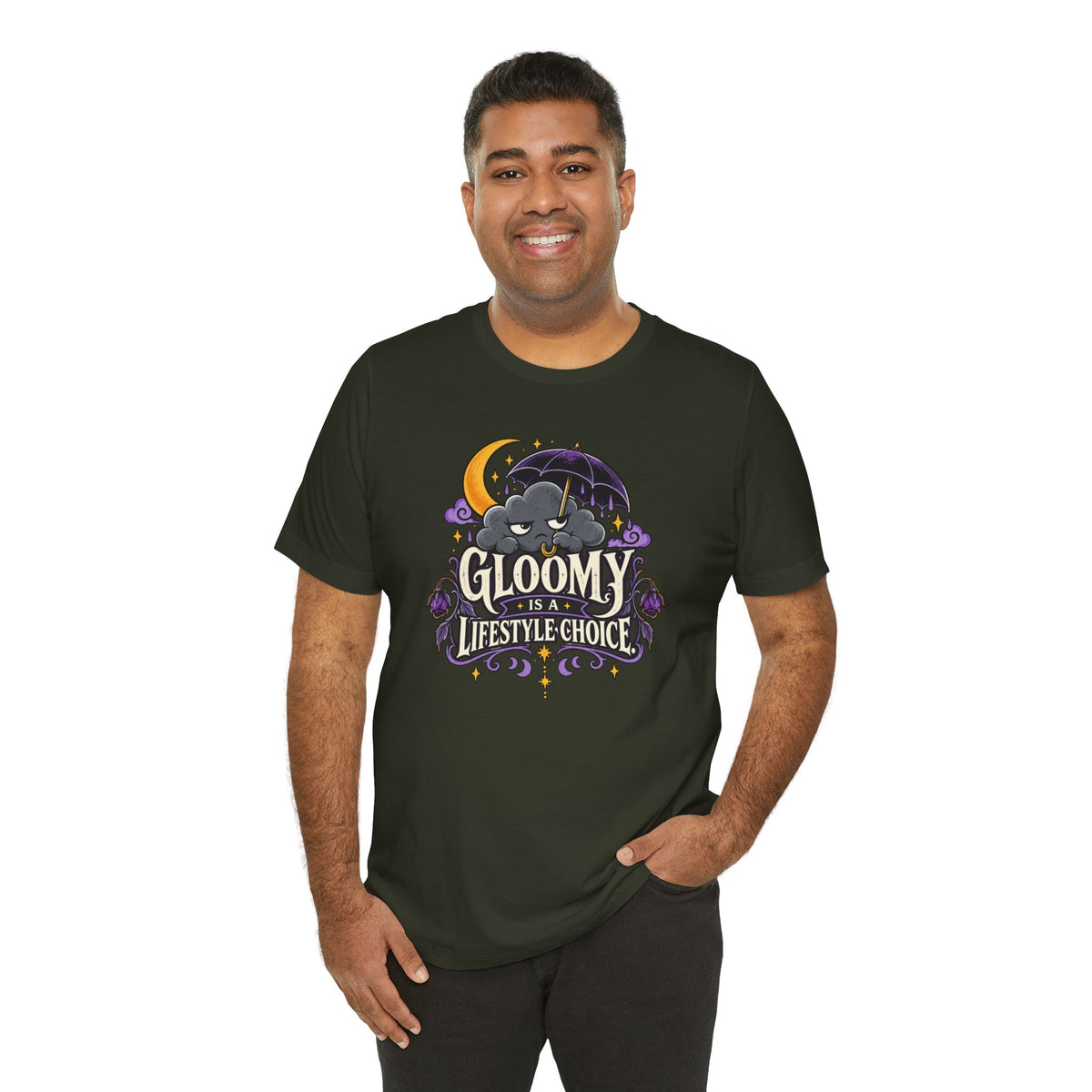 Gloomy Is a Lifestyle Choice T-Shirt – Funny Goth Halloween Tee