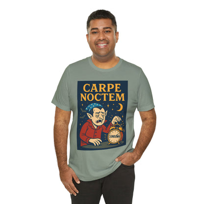 Carpe Noctem Vampire T-Shirt – Funny Halloween Tee for Night Owls