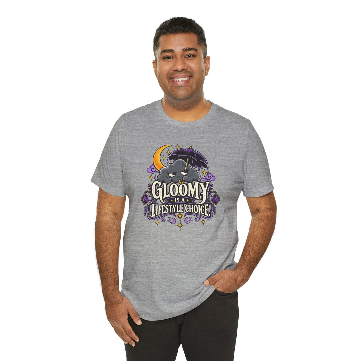 Gloomy Is a Lifestyle Choice T-Shirt – Funny Goth Halloween Tee