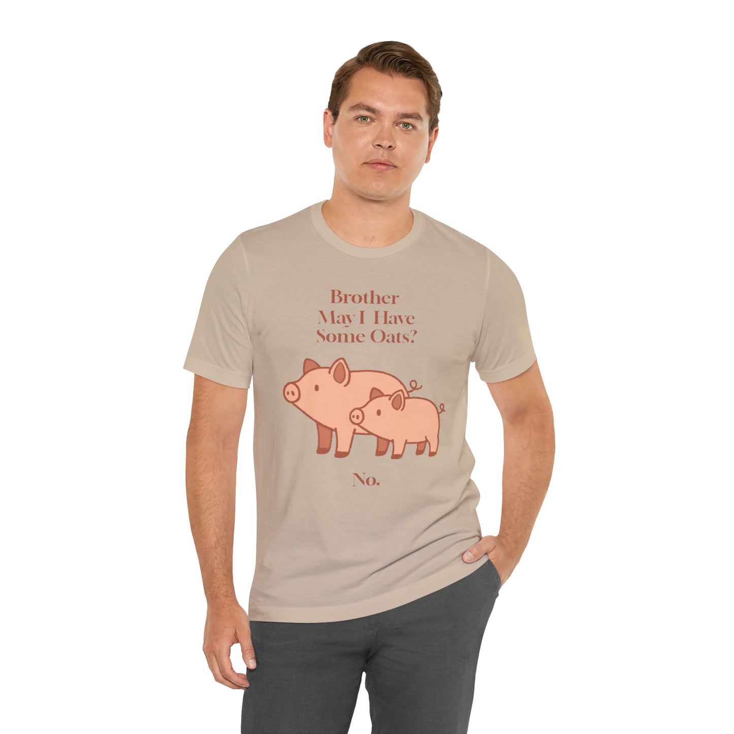 Brother May I Have Some Oats T-Shirt – Funny Viral Pig Meme Tee