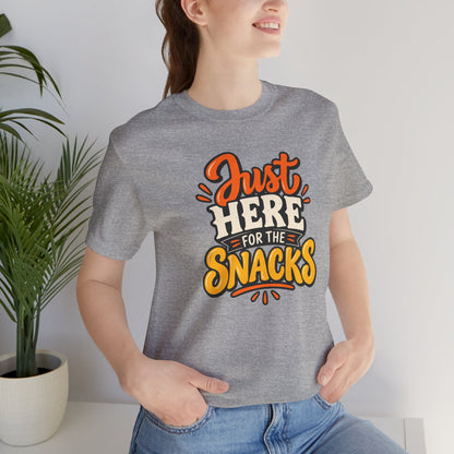 Just Here for the Snacks T-Shirt – Funny Halloween Foodie Tee