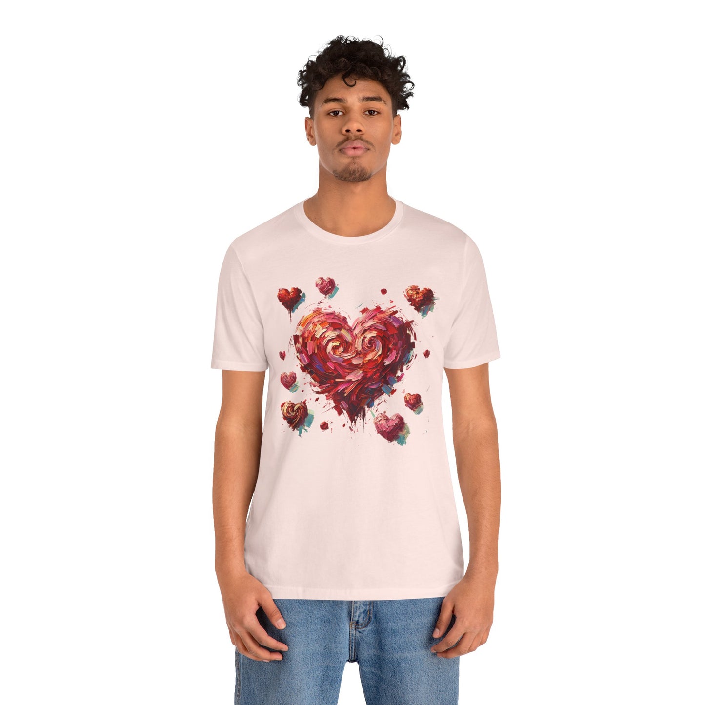 Impressionistic Heart T-Shirt – Artistic Valentine's Day Tee
