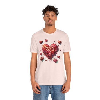 Impressionistic Heart T-Shirt – Artistic Valentine's Day Tee