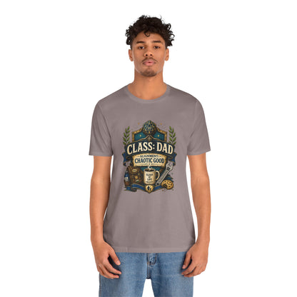Chaotic Good Dad T-Shirt – RPG Gamer Dad Graphic Tee