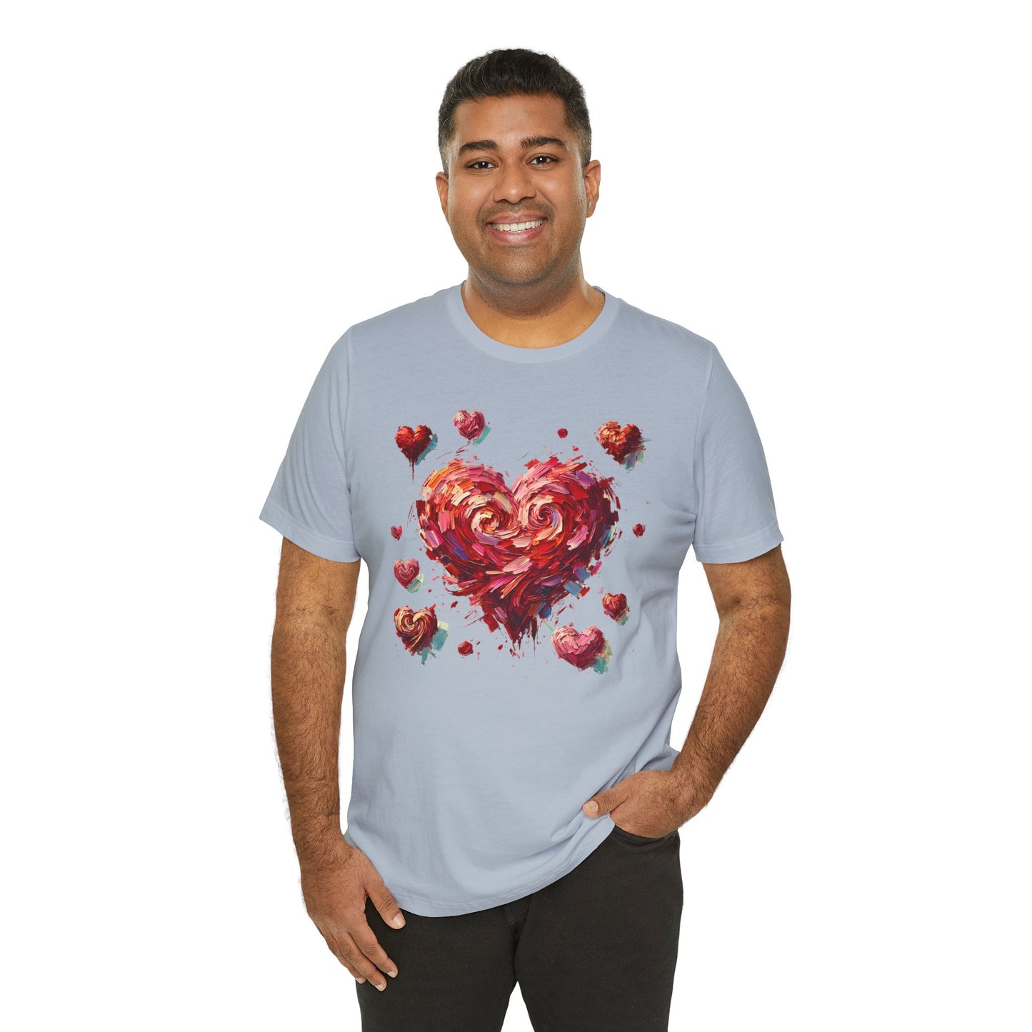 Impressionistic Heart T-Shirt – Artistic Valentine's Day Tee