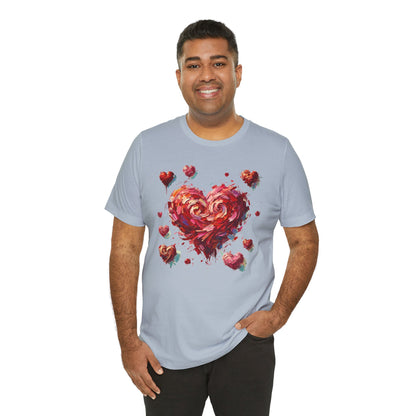 Impressionistic Heart T-Shirt – Artistic Valentine's Day Tee