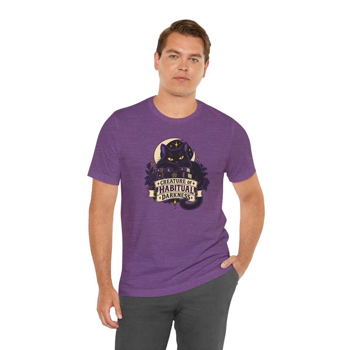 Creature of Habitual Darkness T-Shirt – Black Cat Goth Tee