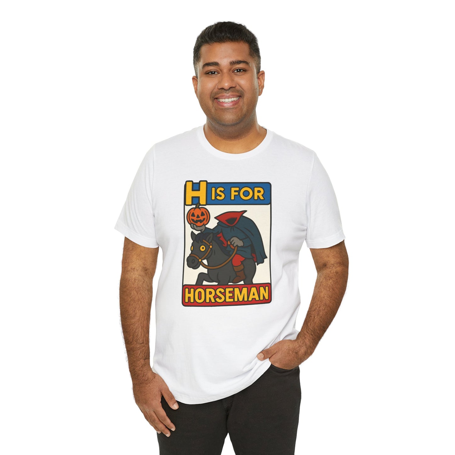 H Is for Horseman Shirt – Headless Horseman Halloween Tee