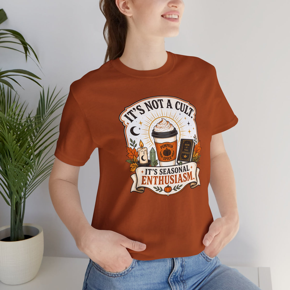 It’s Not a Cult Pumpkin Spice T-Shirt – Funny Fall Tee