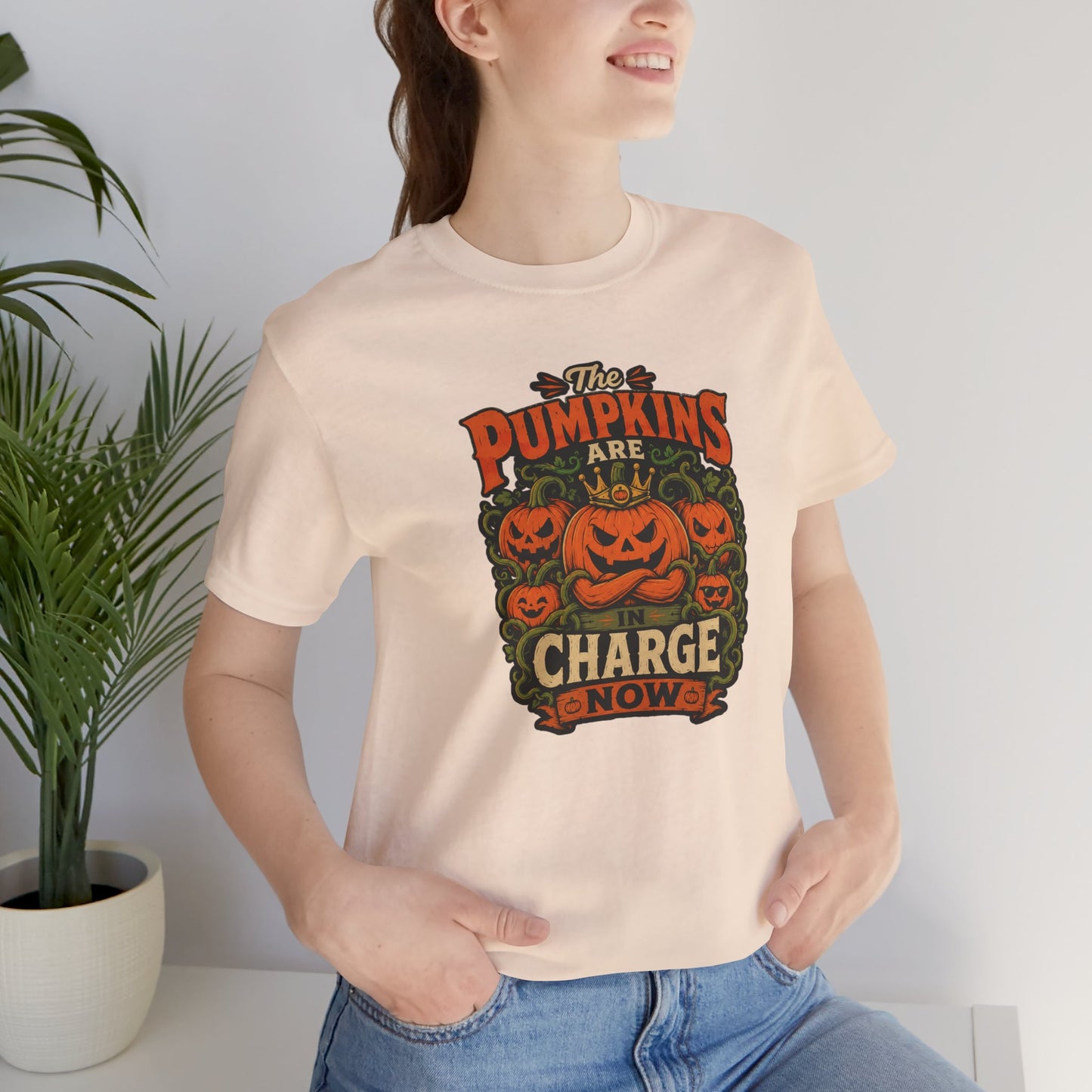 The Pumpkins Are in Charge Now T-Shirt – Funny Halloween Fall Tee