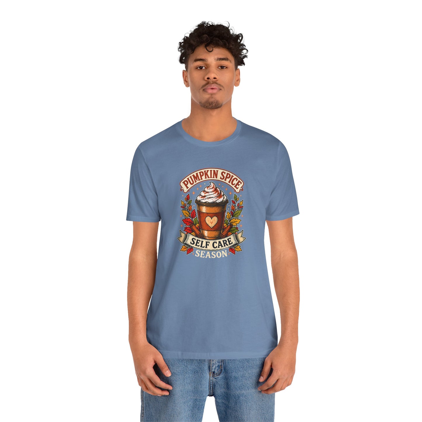 Pumpkin Spice Self Care Season T-Shirt – Funny Fall Coffee Tee