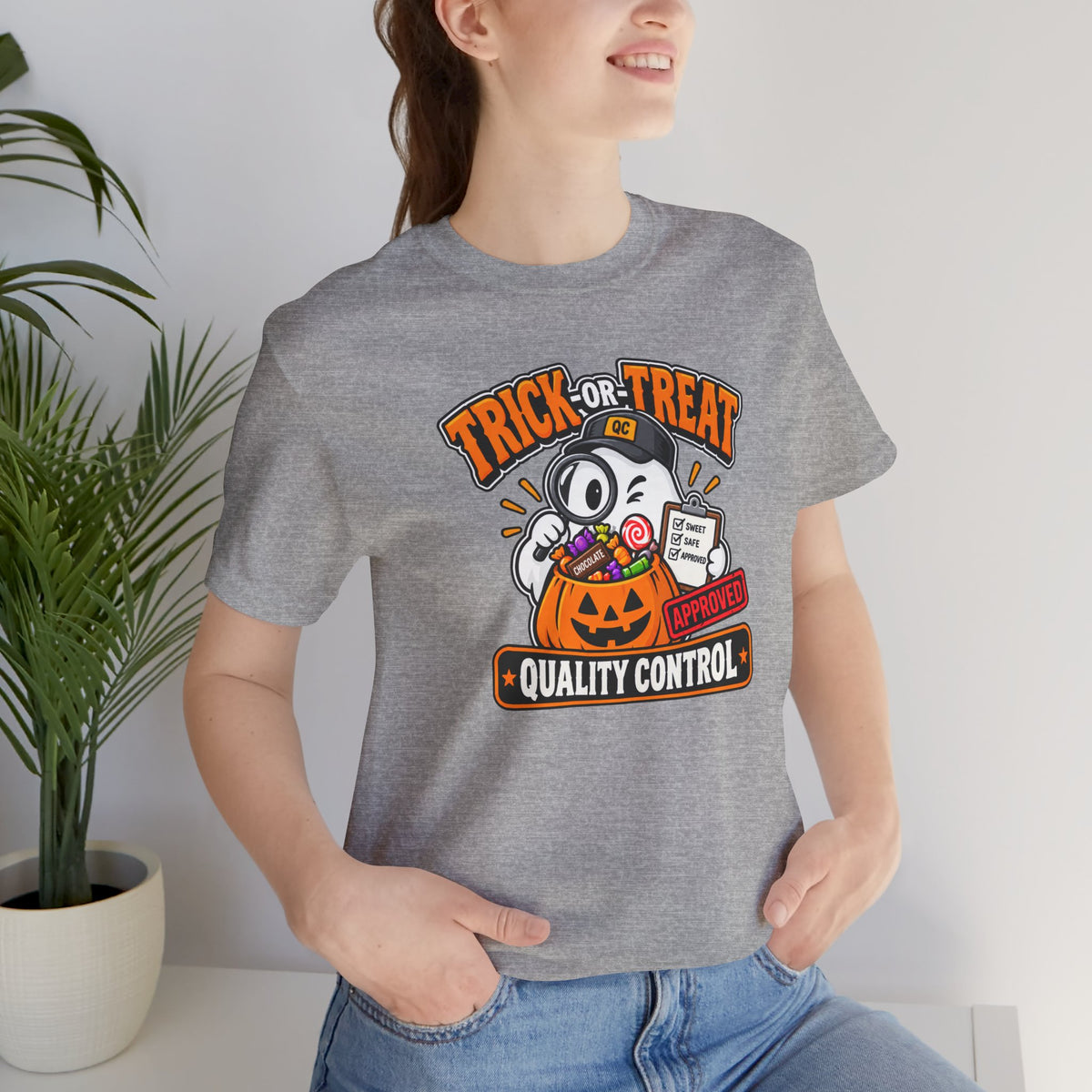Trick-or-Treat Quality Control T-Shirt – Funny Halloween Candy Tee