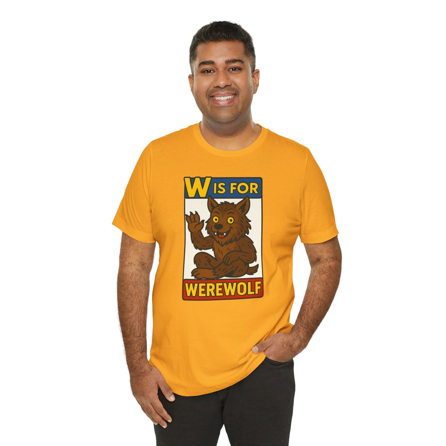W Is for Werewolf T-Shirt – Cute Werewolf Shirt from Monster Alphabet