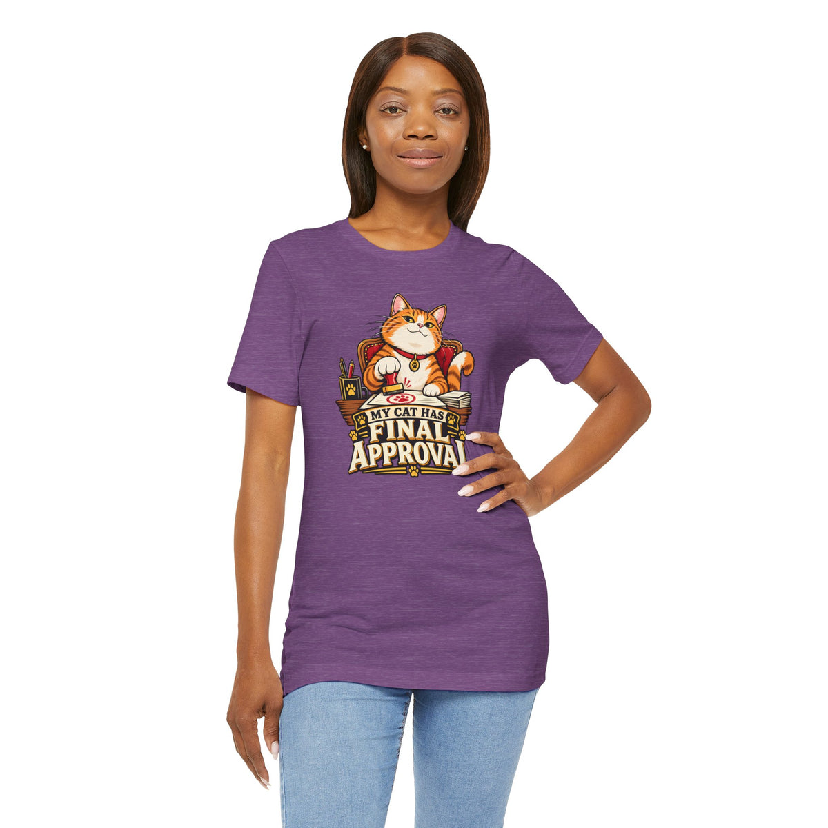 My Cat Has Final Approval T-Shirt – Funny Cat Boss Tee