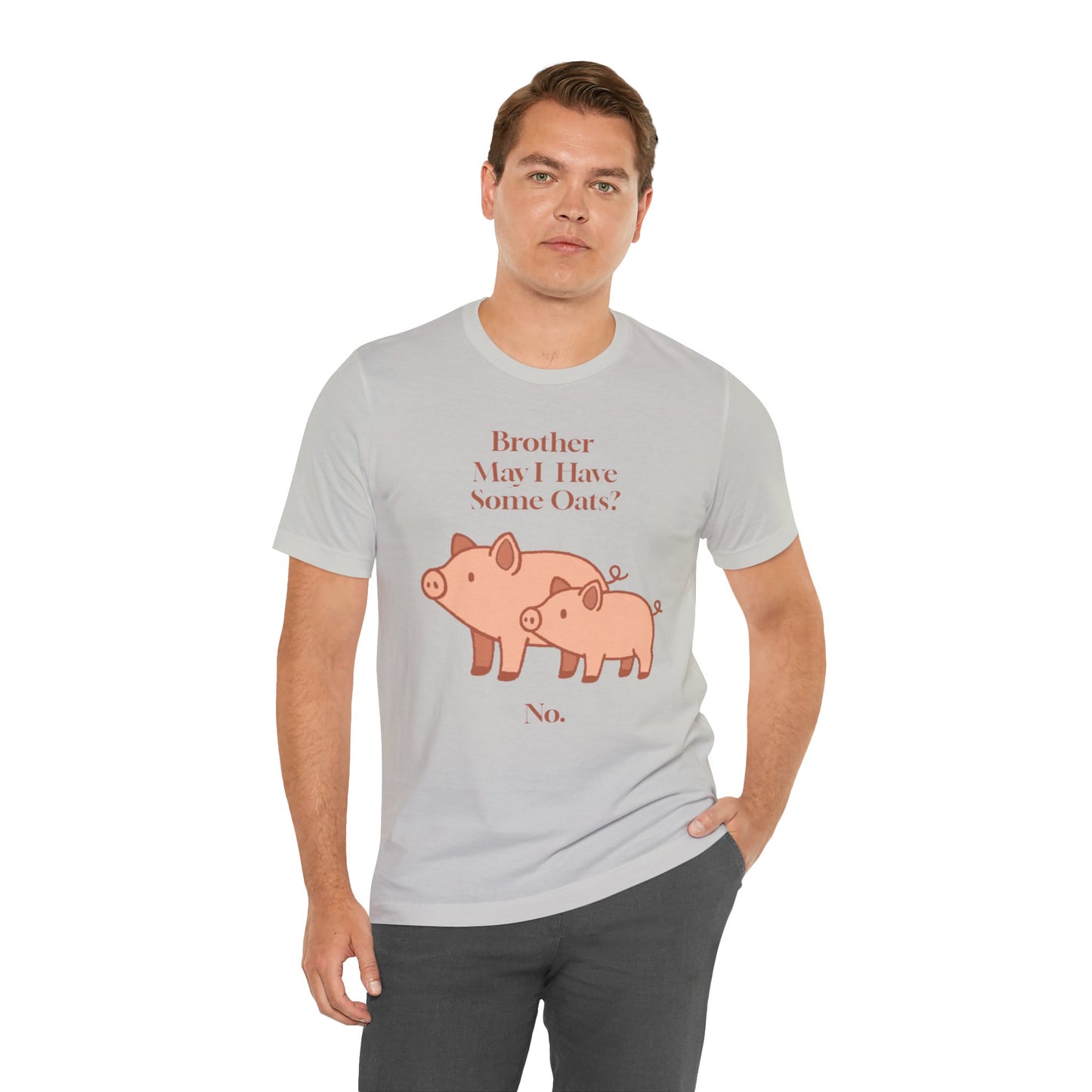 Brother May I Have Some Oats T-Shirt – Funny Viral Pig Meme Tee