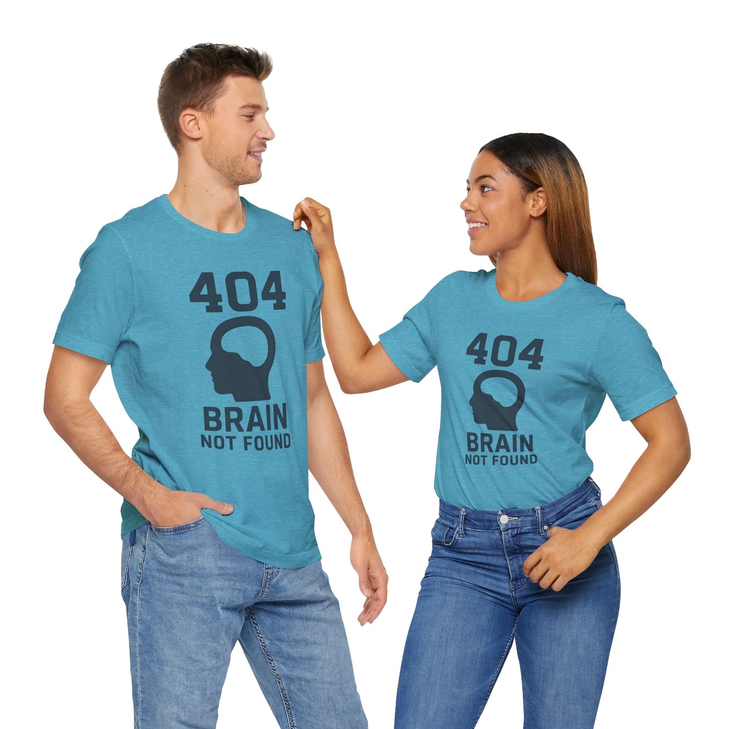 404 Brain Not Found T-Shirt – Techie Humor for Nerds & Geeks