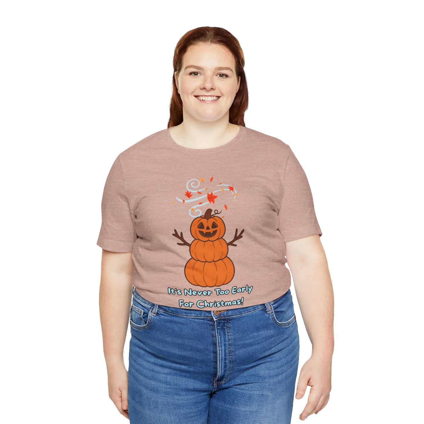 Pumpkin Snowman Shirt – Funny Halloween Christmas Mashup Tee