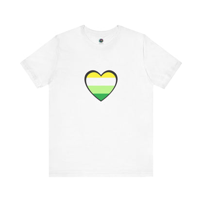 Gender Neutral Pride Flag Heart T-Shirt – Unisex LGBTQ+ Graphic Tee - WhimSpin - https://whimspin.com