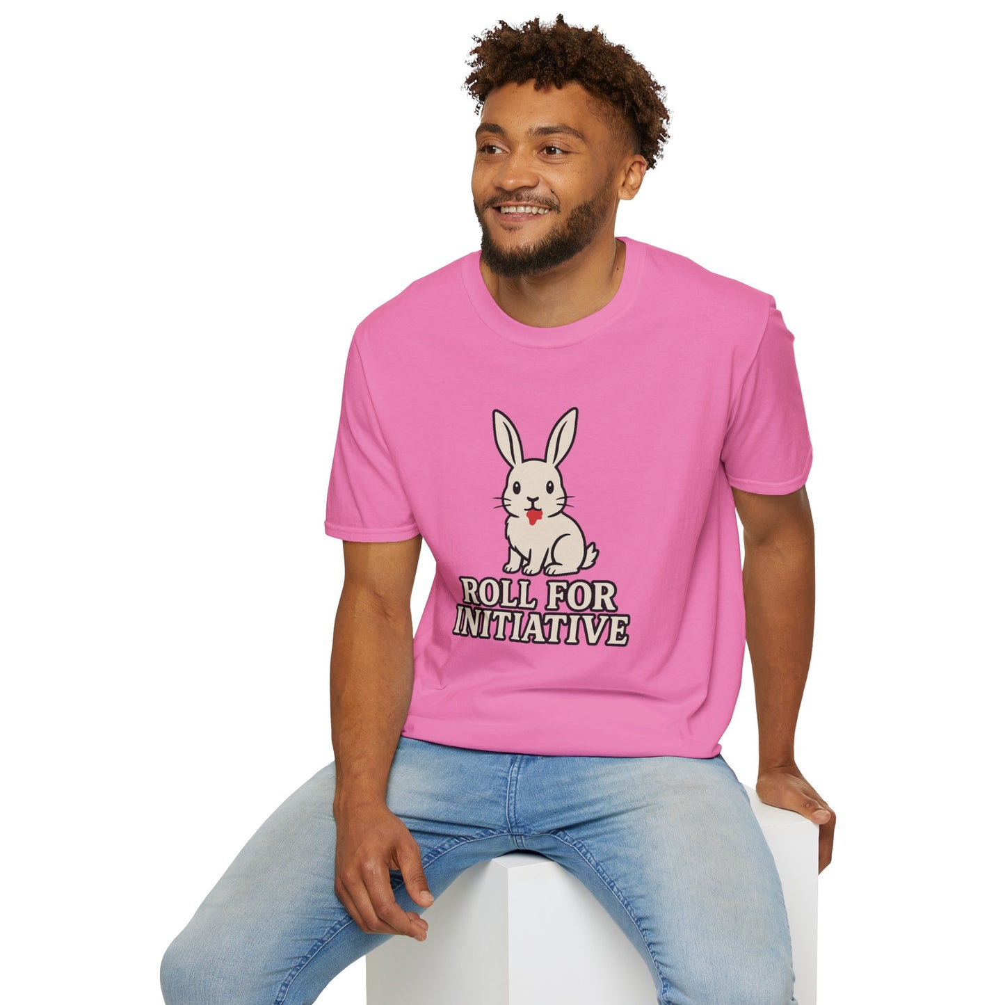 Roll for Initiative T-Shirt – Killer Bunny Humor Gaming Tee