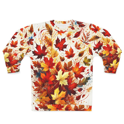 Autumn Leaves Sweatshirt – All Over Print Fall Pullover