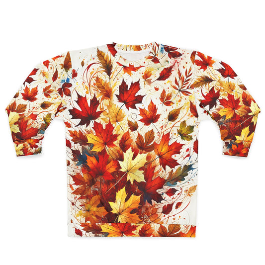 Autumn Leaves Sweatshirt – All Over Print Fall Pullover