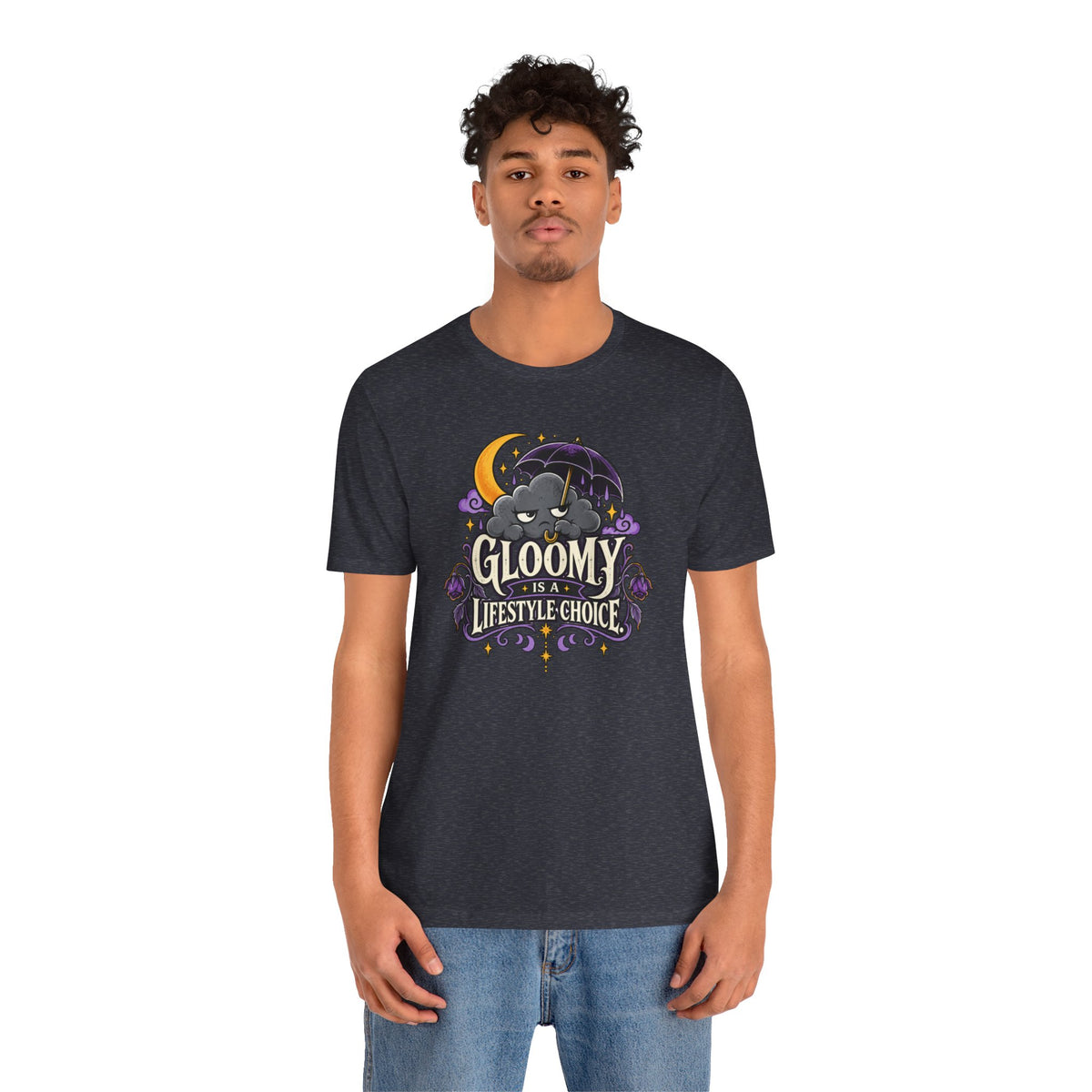 Gloomy Is a Lifestyle Choice T-Shirt – Funny Goth Halloween Tee
