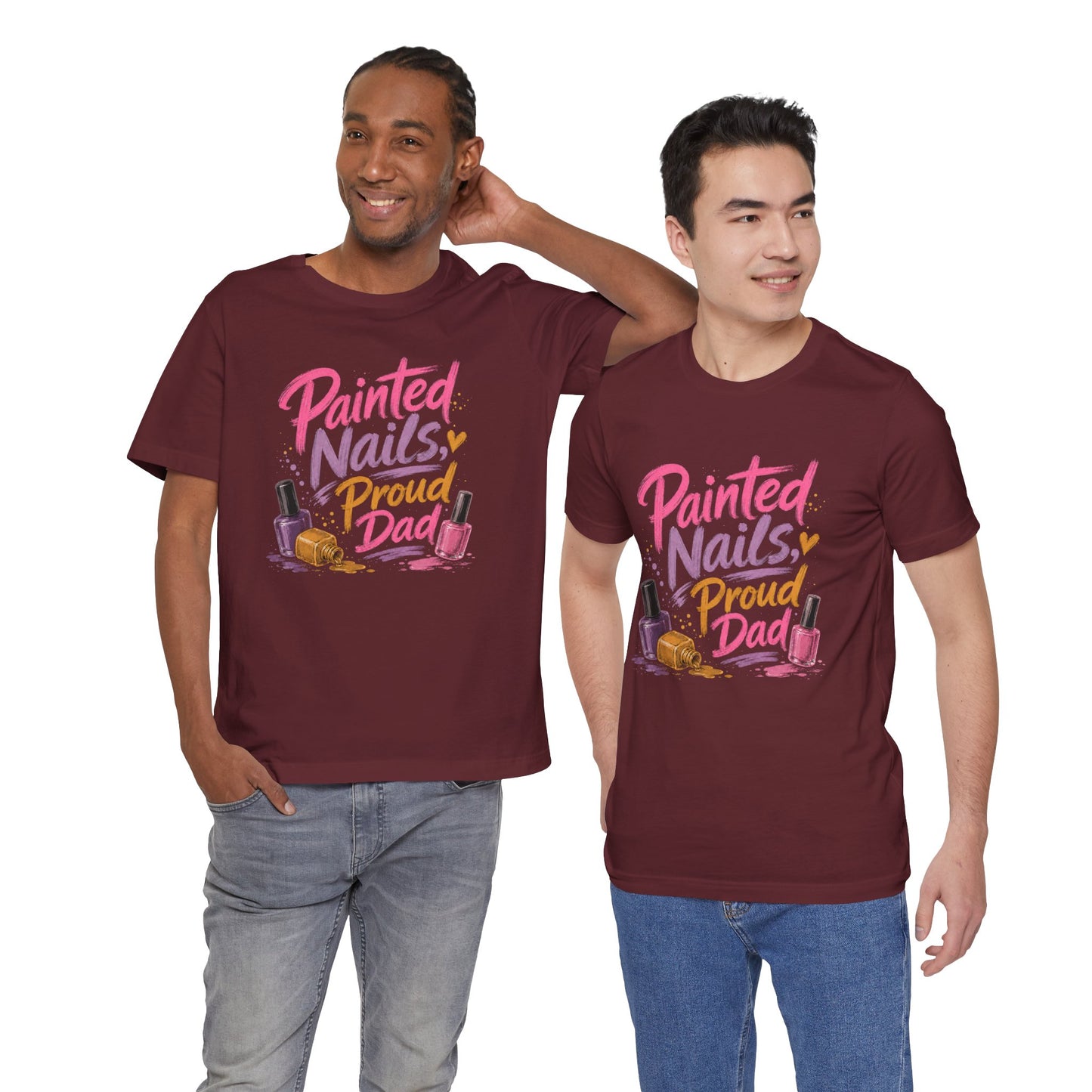 Painted Nails Proud Dad T-Shirt – Girl Dad Father’s Day Tee