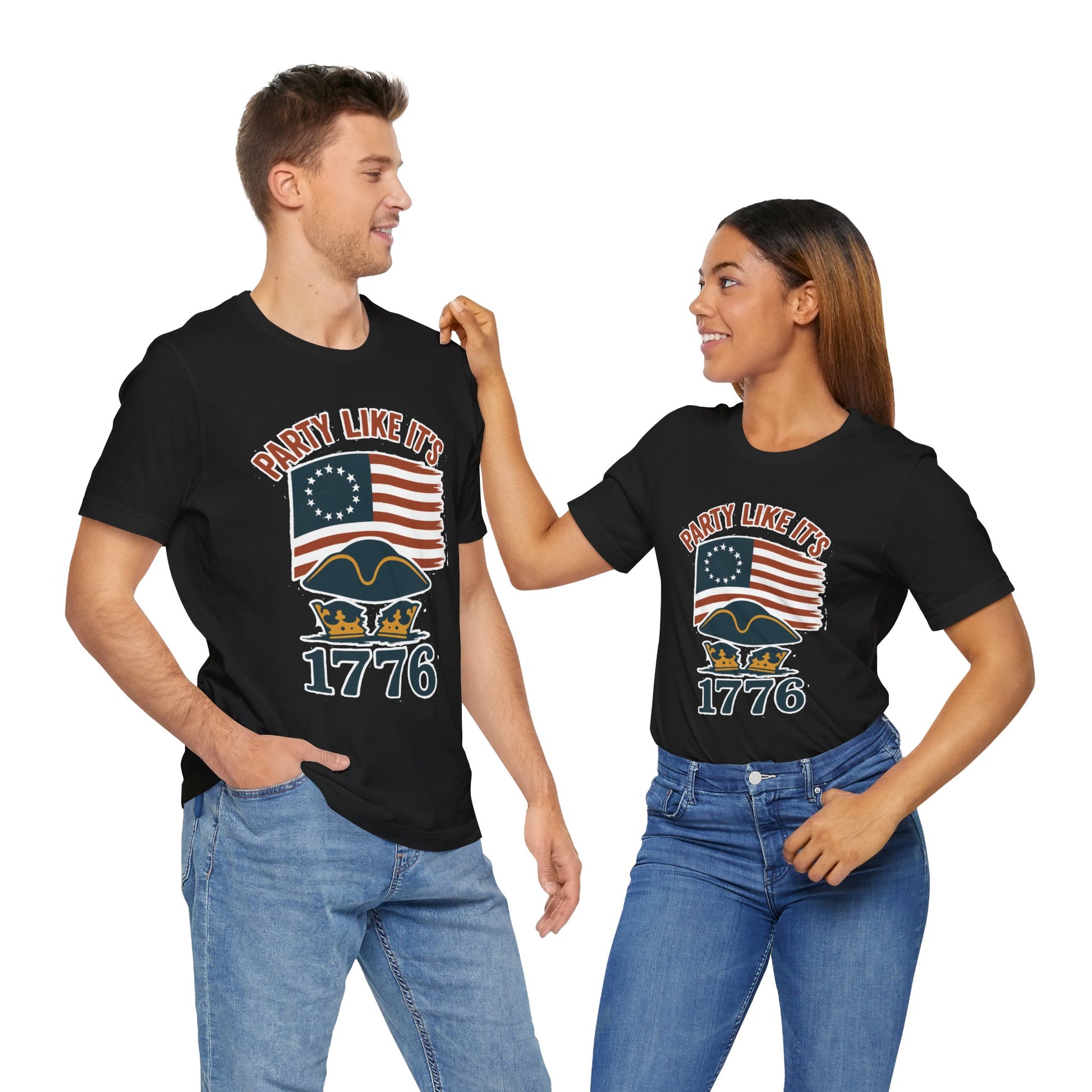 Party Like It’s 1776 T-Shirt – Revolutionary Spirit USA Tee - WhimSpin - https://whimspin.com